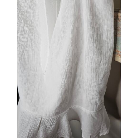 NWT Hello Molly White Cut Out Dress Bride/ Shower/ Bachelorette Size  6 - Picture 15 of 16